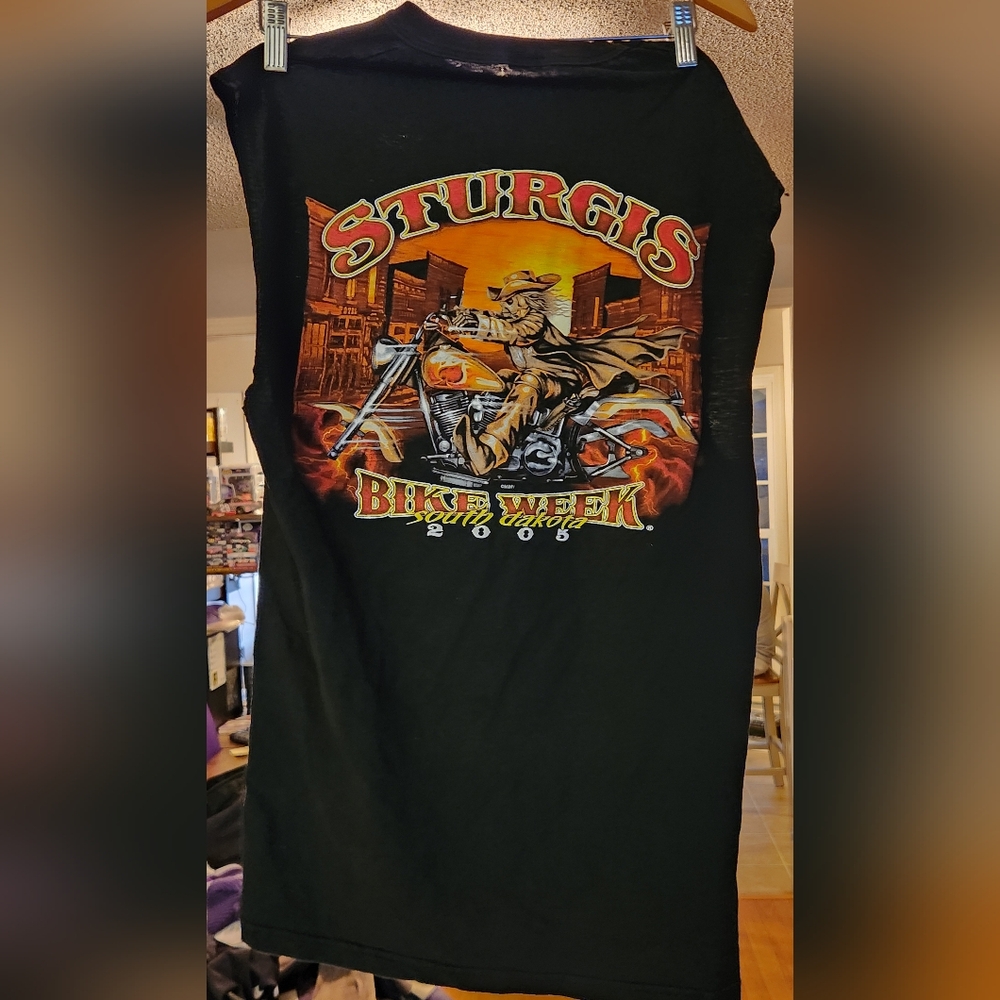 Sturgis Bike Week, 2005, Mens, Muscle shirt, Sleeveless, Graphic Tee, pre-owned